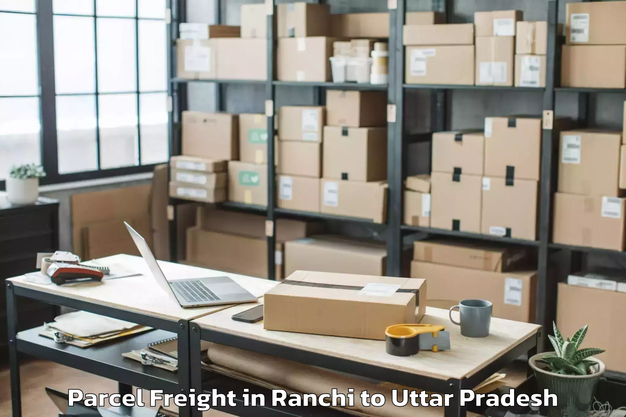 Book Your Ranchi to Belthara Road Parcel Freight Today